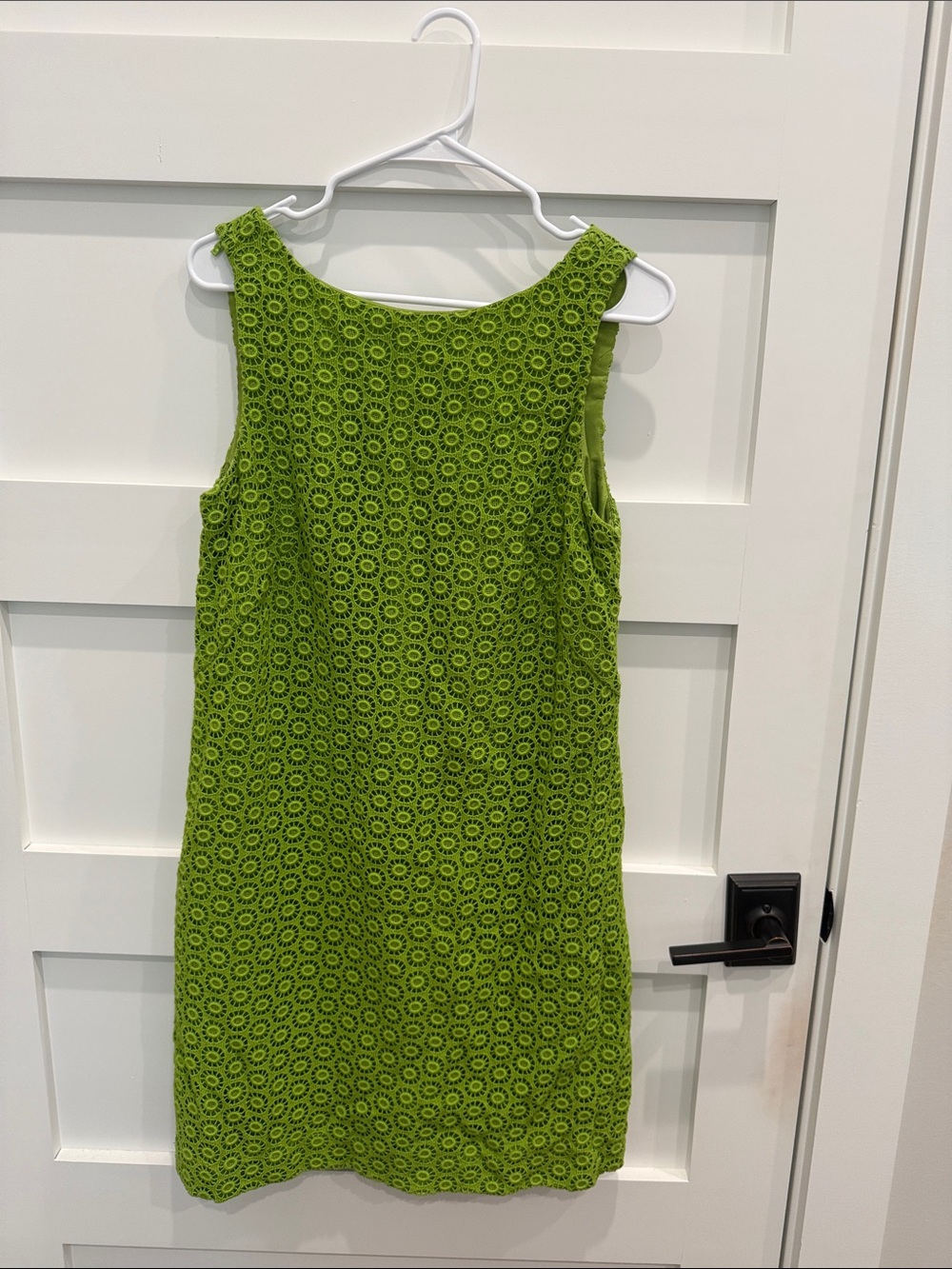 Lilly Pulitzer Bright Green Crochet Shift Dress